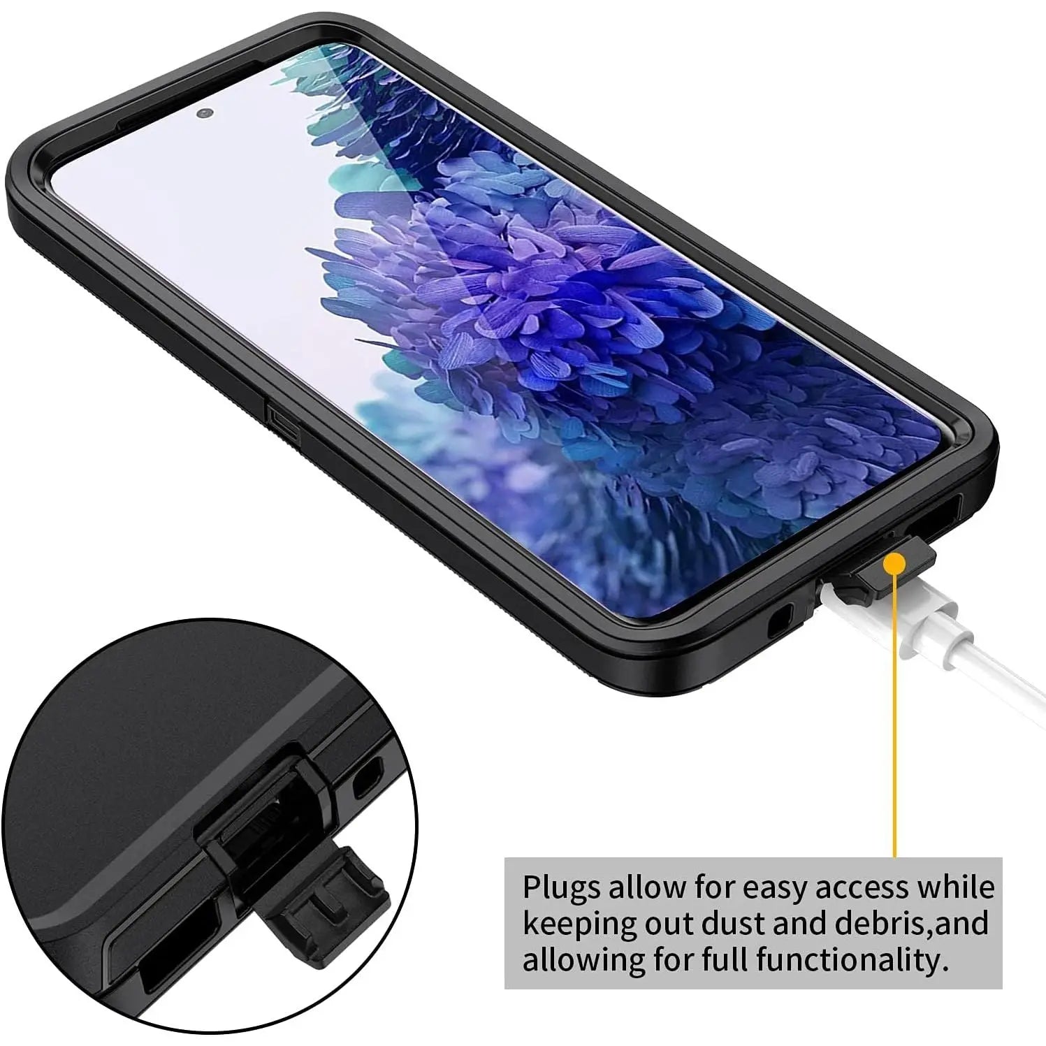 Entronix Heavy Duty Case for Samsung Galaxy S24, Triple-Layer & Full Protection, - Entro Retail