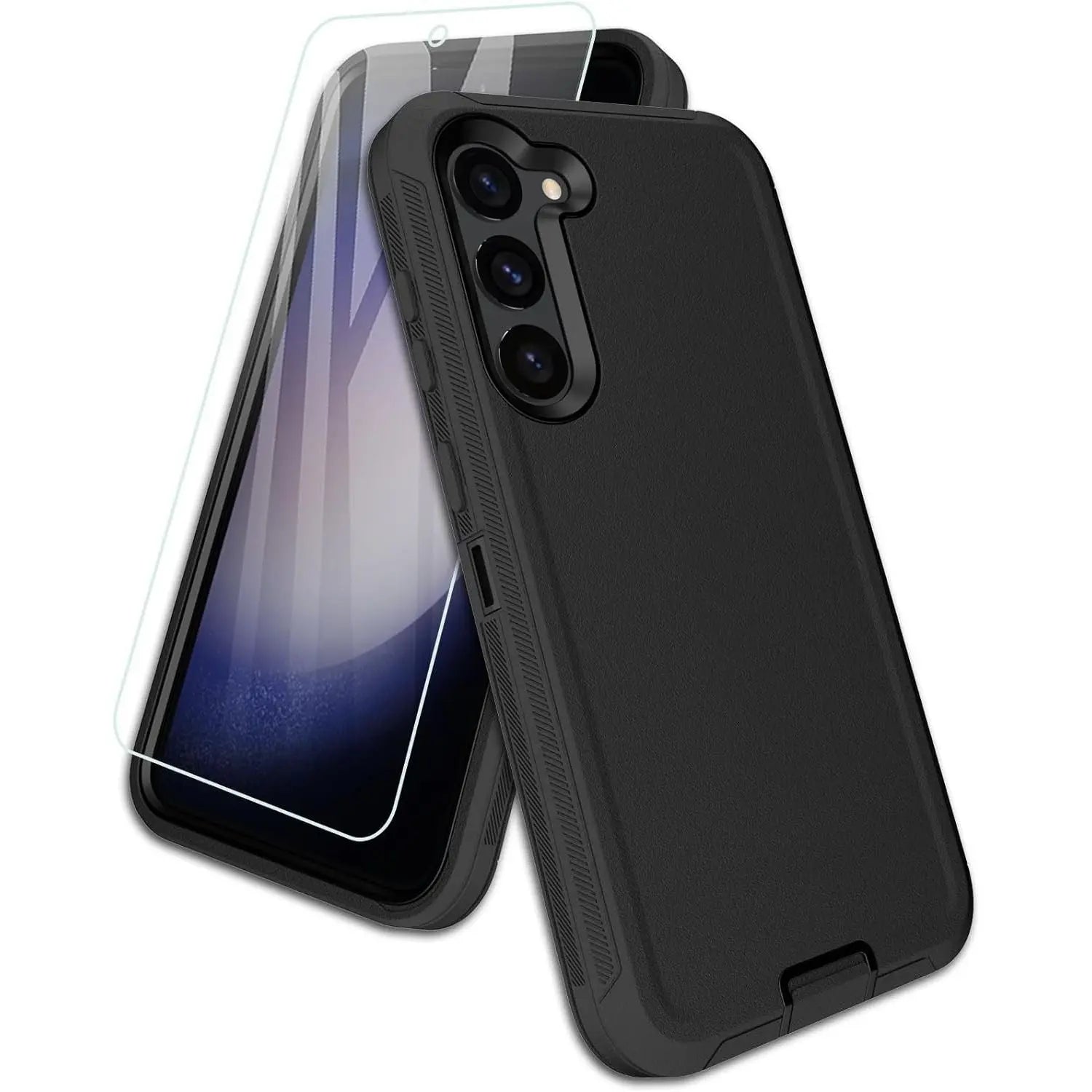 Entronix 2-in-1 Bundle for Samsung Galaxy A15, Heavy Duty Case & Clear Tempered Glass Screen Protector, Full Protection & Easy Installation - Entro Retail