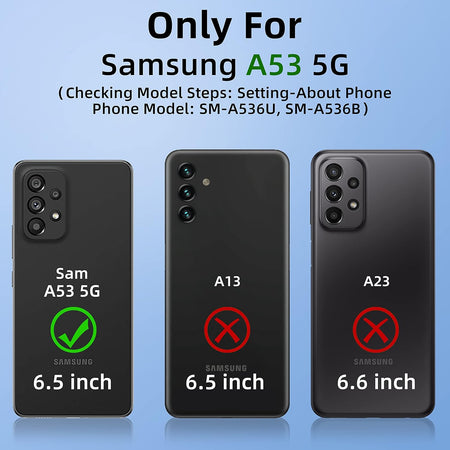 Entronix 2-in-1 Bundle for Samsung Galaxy A53, Heavy Duty Case & Clear Tempered Glass Screen Protector, Full Protection & Easy Installation - Entro Retail