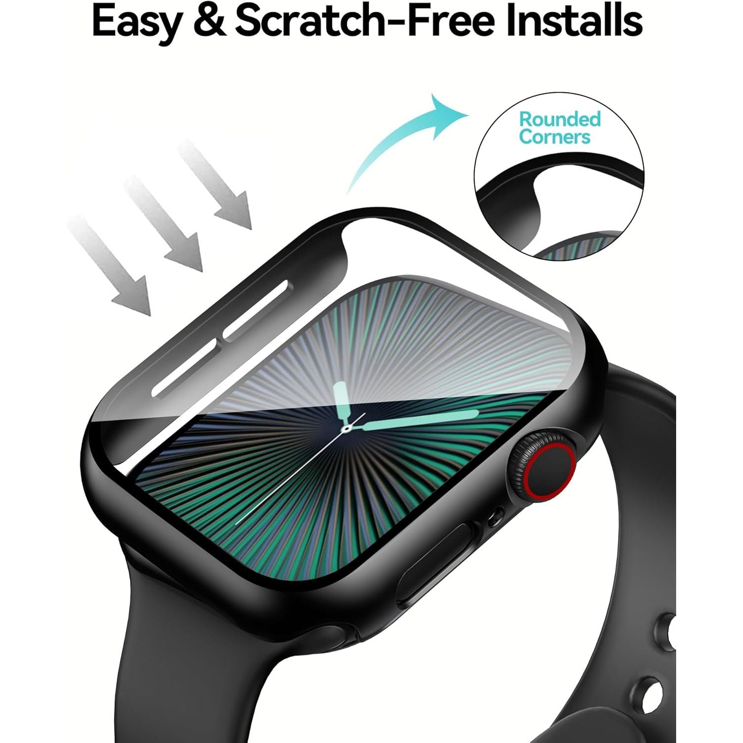 Entronix Case Compatible with iWatch Series 11, 46mm - Hard Cover w/ Built-In Screen Protector