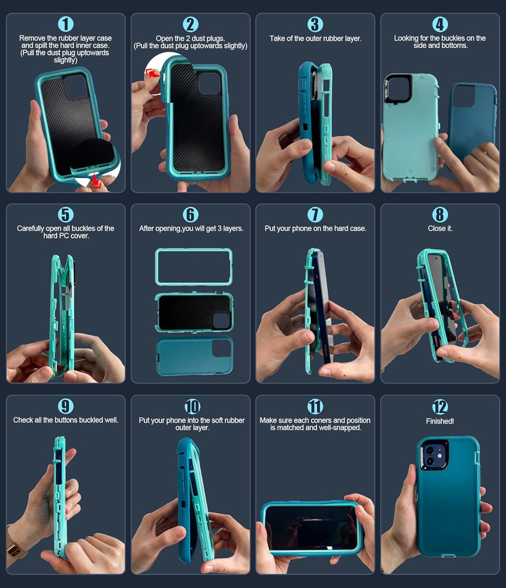 Entronix Bundle Compatible with Galaxy A06 - Heavy Duty Case & 1 Clear Screen Protector