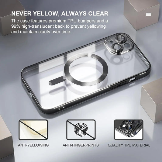 Entronix Bundle Compatible with iPhone 11 - [Magnetic] Luxury Glossy Case & 1 Clear Screen Protector - Entronix