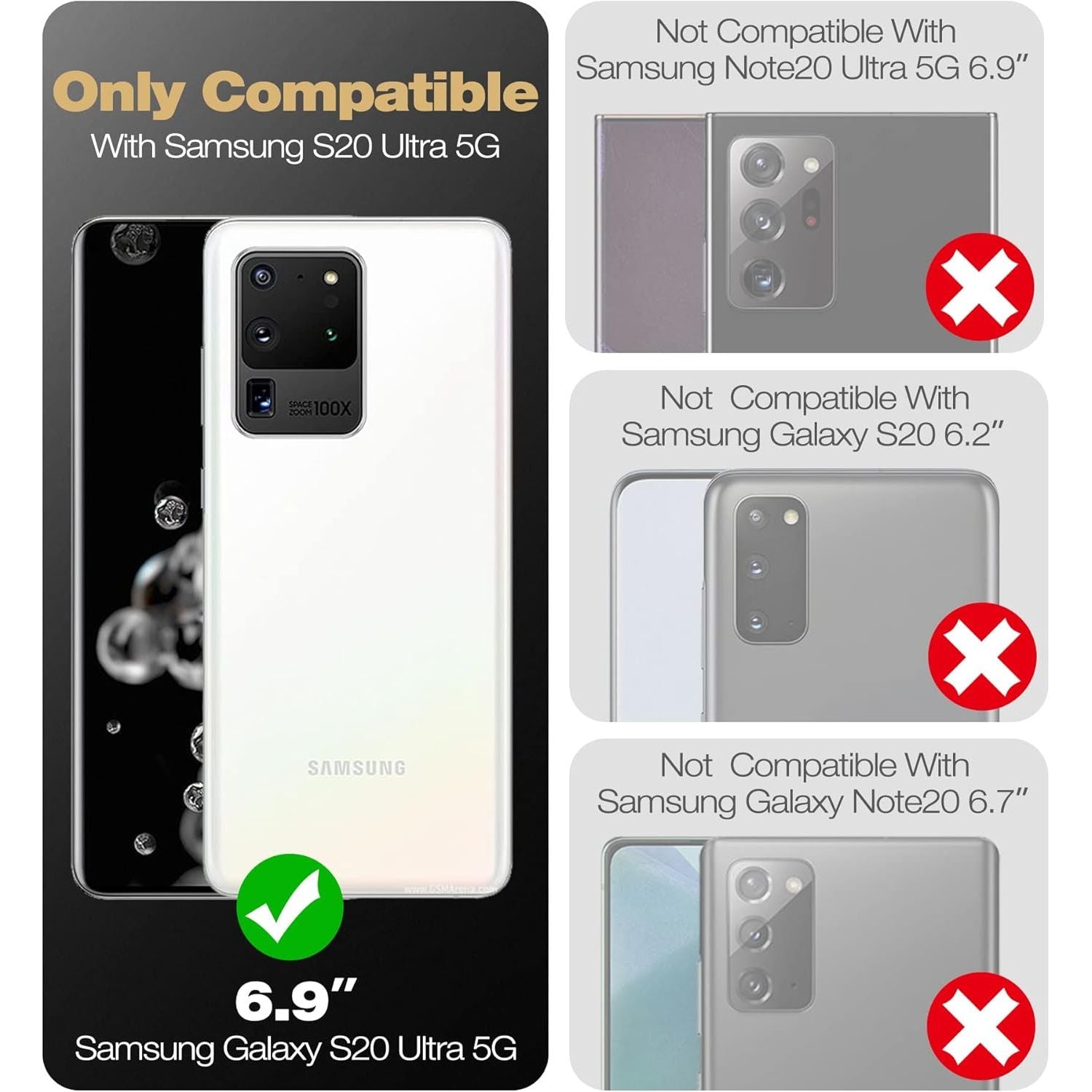 Entronix Heavy Duty Case for Samsung Galaxy S20 Ultra, Triple-Layer & Full Protection, - Entro Retail