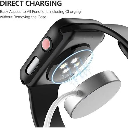 Entronix Apple Watch Series 6/5/4/SE, 44mm Case - Built-In Screen Protector, - Entronix