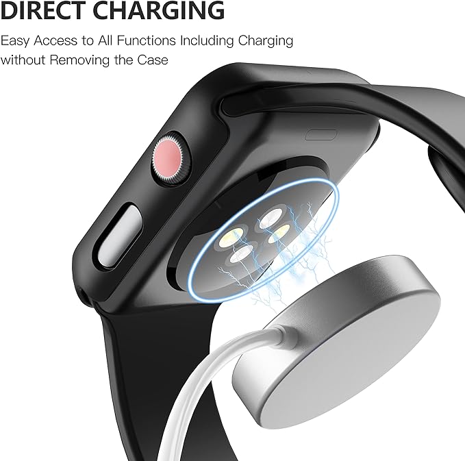 Entronix Apple Watch Series 3/2/1, 38mm Case - Built-In Screen Protector, - Entronix