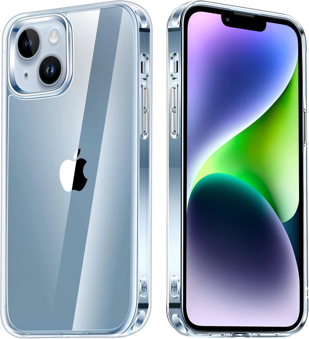 Entronix Heavy Duty Clear Case for Apple iPhone 13 Mini, Crystal Clear Transparent Bumper Cover - Entro Retail