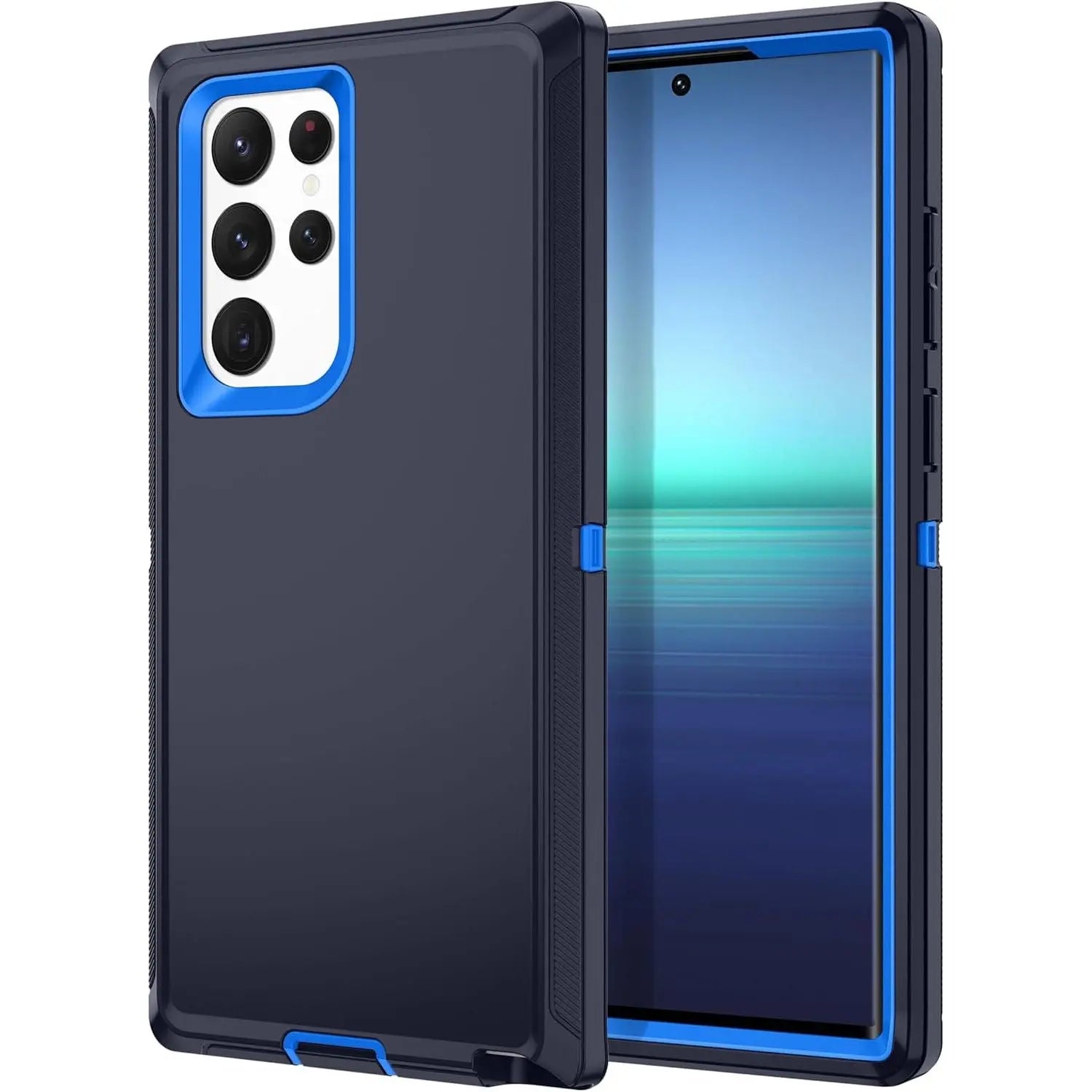 Entronix Heavy Duty Case for Samsung Galaxy S22 Ultra, Triple-Layer & Full Protection, - Entro Retail