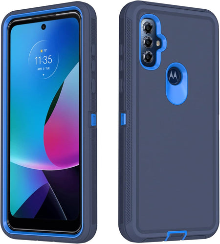 Entronix Heavy Duty Case for Motorola G Pure, Triple-Layer & Full Protection, - Entro Retail