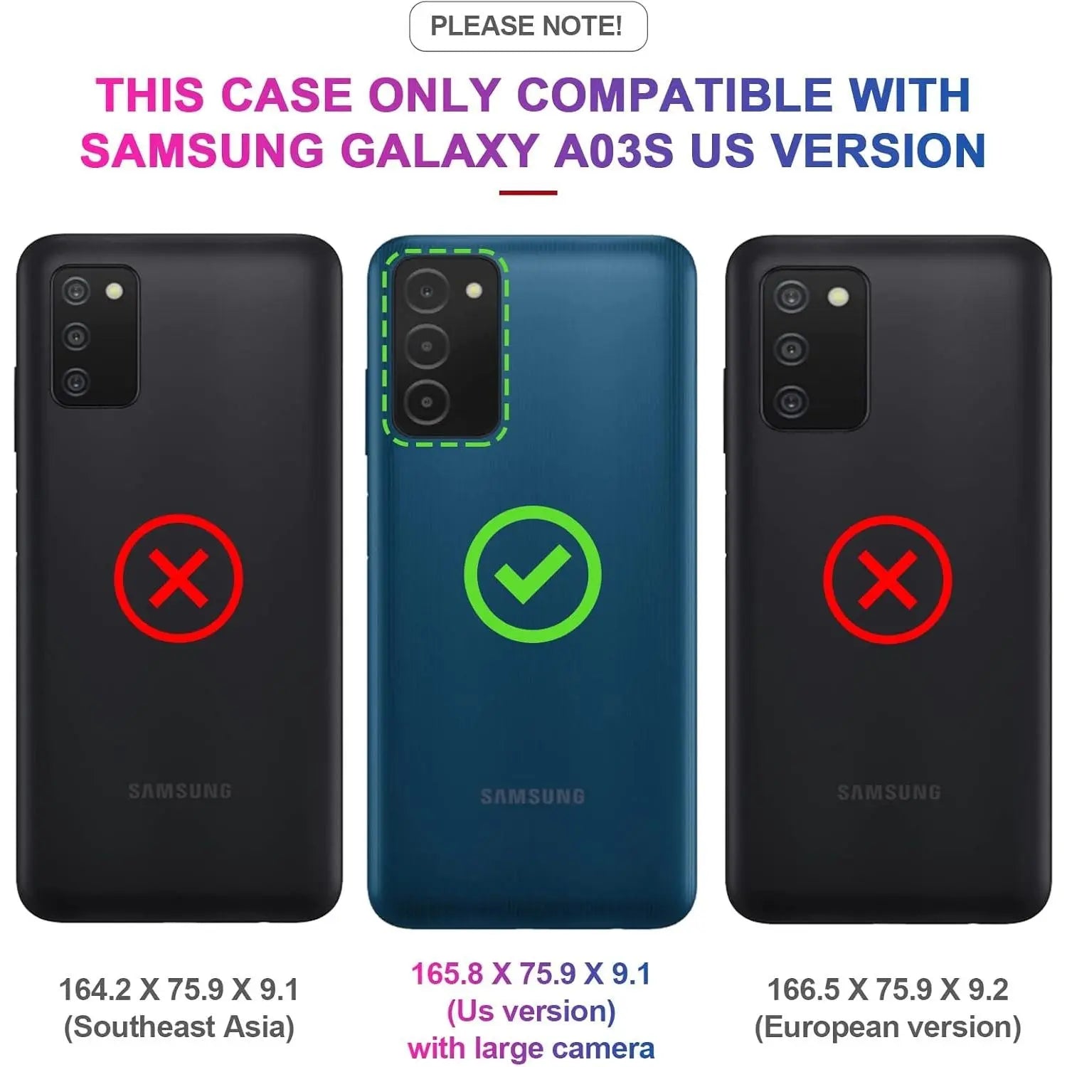 Entronix Heavy Duty Case for Samsung Galaxy A03s, Triple-Layer & Full Protection, - Entro Retail