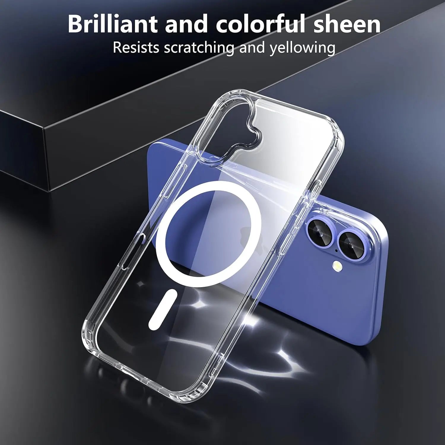 Entronix Bundle Compatible with iPhone 16 - [Magnetic] Clear Case, 2 Clear Screen Protectors & 2 Camera Lens Protectors - Entronix