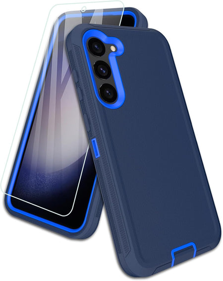Entronix 2-in-1 Bundle for Samsung Galaxy S21 Plus, Heavy Duty Case & Clear Tempered Glass Screen Protector, Full Protection & Easy Installation - Entro Retail