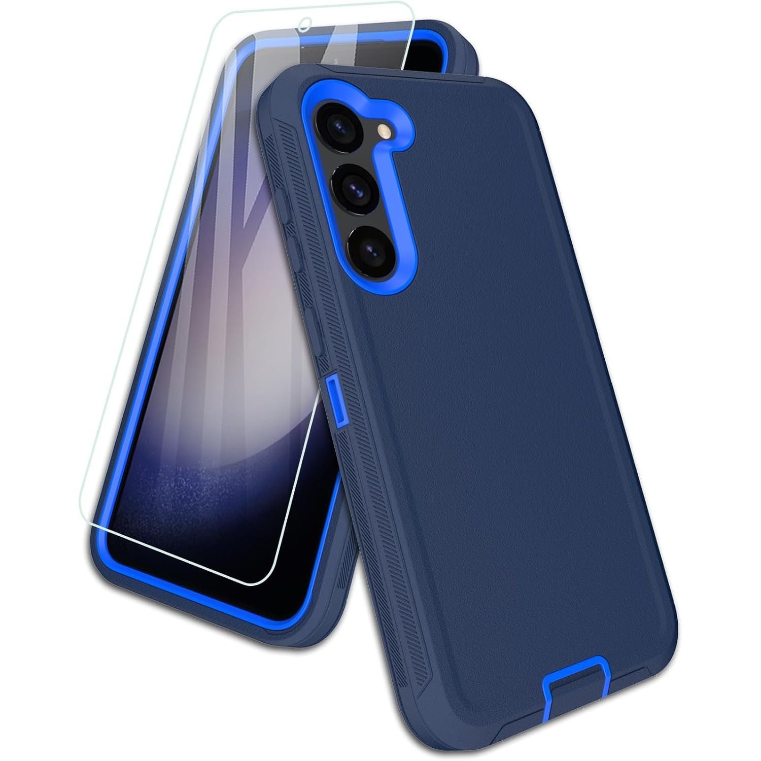 Entronix 2-in-1 Bundle for Samsung Galaxy S23, Heavy Duty Case & Clear Tempered Glass Screen Protector, Full Protection & Easy Installation - Entro Retail