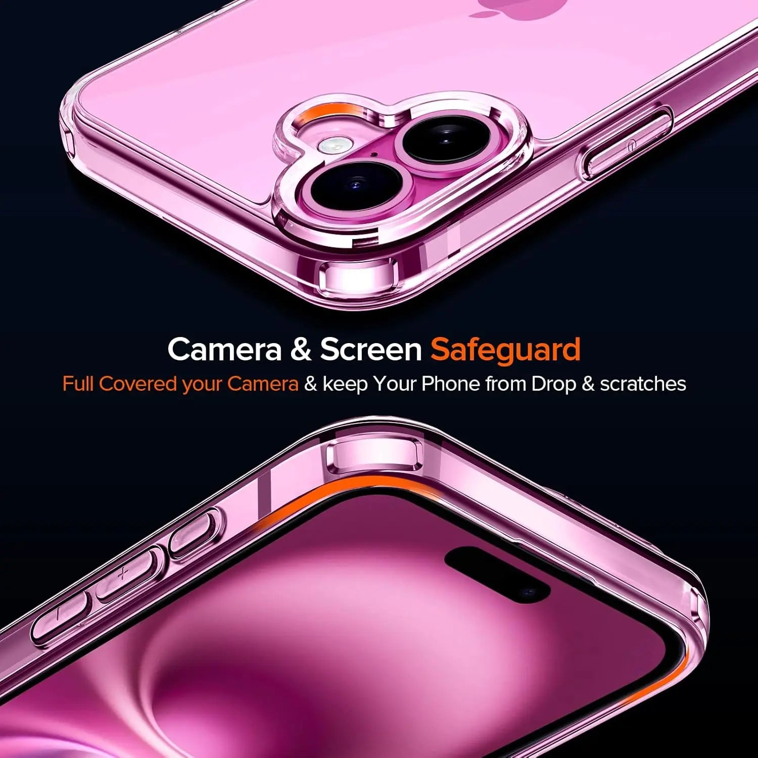 Entronix 3-in-1 Bundle for Apple iPhone 16 Plus, Slim Clear Case & 2 Clear Tempered Glass Screen Protectors - Entro Retail