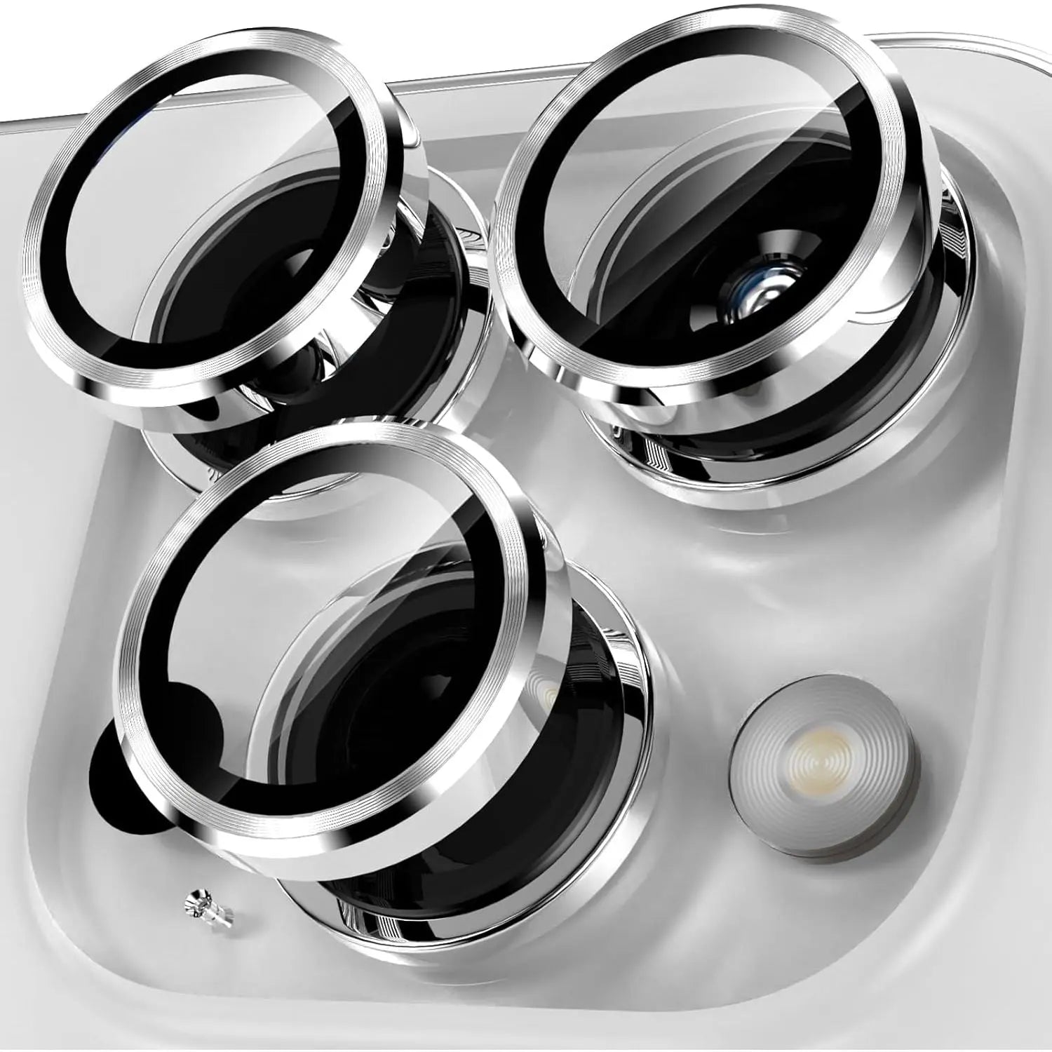 Entronix Metallic Camera Lens Protector for Apple iPhone 14 Pro Max, Easy Installation, - Entro Retail