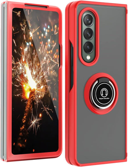 Entronix Samsung Galaxy Z Fold 4 Matte Ring Holder Case - Entro Retail