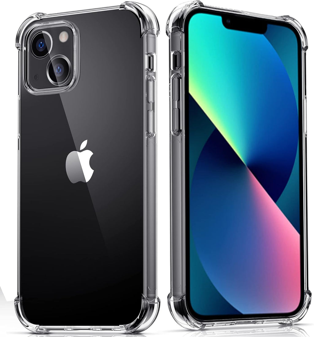 Entronix Clear Case for Apple iPhone 14 Plus, Crystal Clear Transparent TPU Bumper Cover - Entro Retail