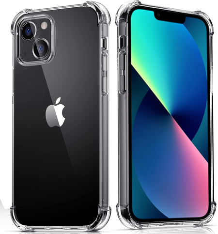 Entronix Clear Case for Apple iPhone 14 Plus, Crystal Clear Transparent TPU Bumper Cover - Entro Retail