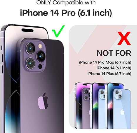 Entronix 3-Pack for Apple iPhone 14 Pro, Clear Camera Lens Protector, Easy Installation - Entro Retail