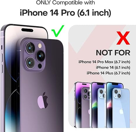 Entronix 3-Pack for Apple iPhone 14 Pro, Clear Camera Lens Protector, Easy Installation - Entro Retail