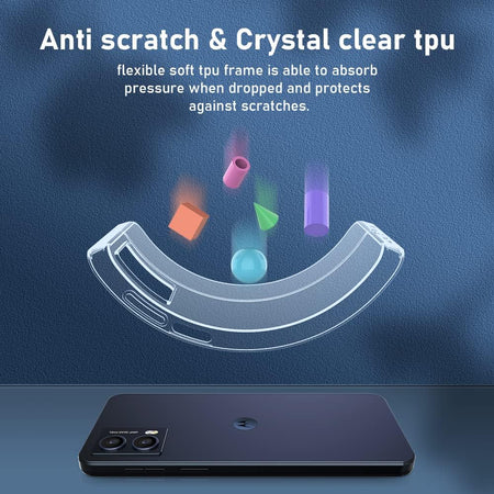 Entronix Clear Case for Motorola G Stylus 2023, Crystal Clear Transparent Bumper Cover - Entro Retail