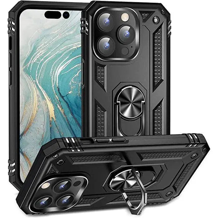 Entronix Apple iPhone 16 Pro Case - Guard Ring Holder, Dual Layer Protection - Entro Retail