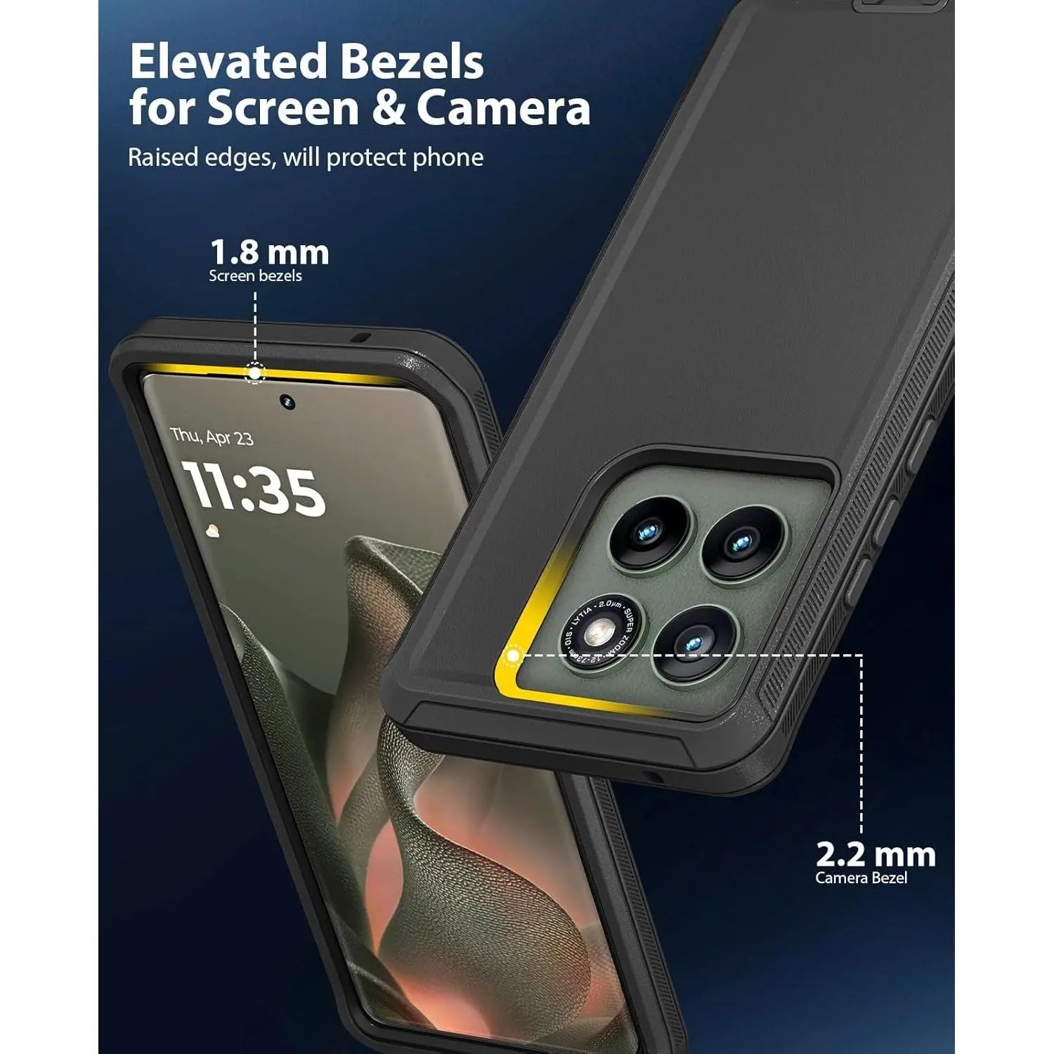 Entronix Case Compatible with Moto Edge 2025 - Triple-Layer Heavy Duty Protection - Entronix