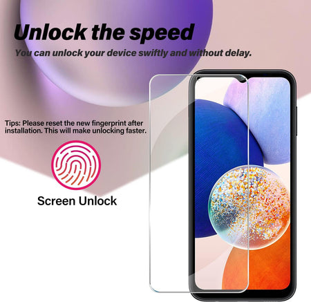Entronix 2-Pack for Samsung Galaxy A04s, Clear Tempered Glass Screen Protector - Entro Retail