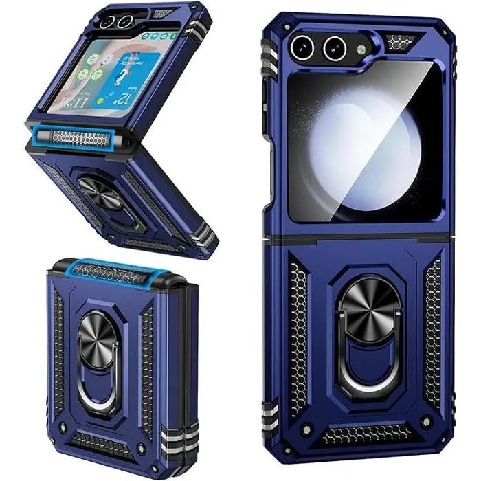 Entronix Samsung Galaxy Z Flip 6 Case - Guard Ring Holder, Dual Layer Protection - Entronix