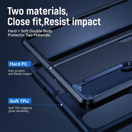 Entronix Case Compatible with Galaxy Z Fold 6 - Soft-Touch Dual-Layer Sleek Cover - Entronix