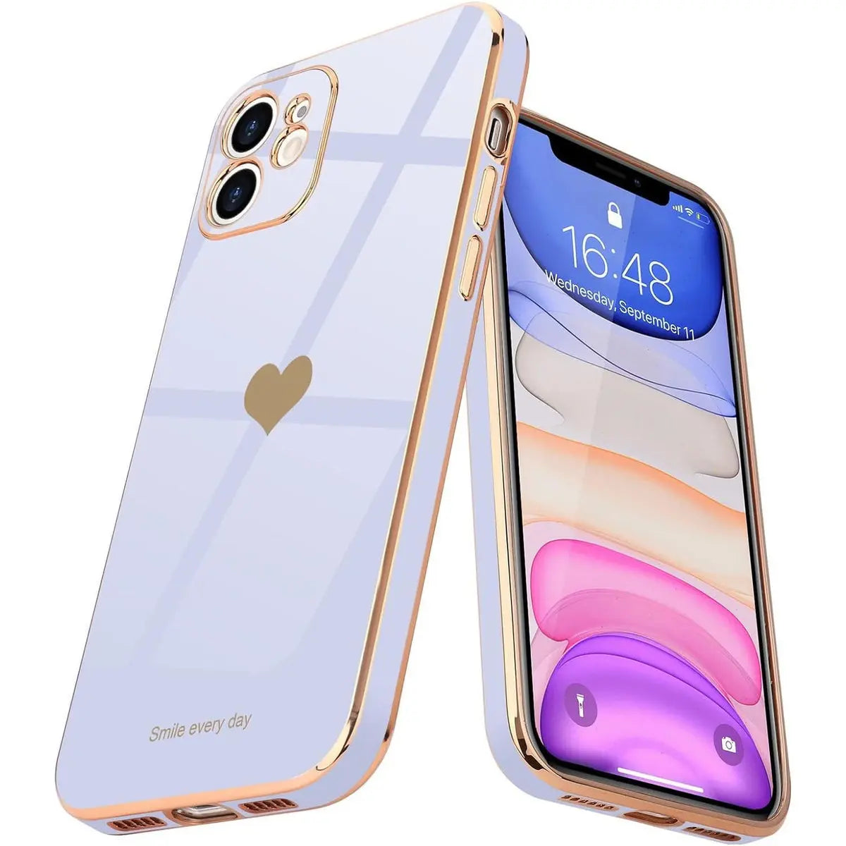 Entronix Apple iPhone 11 Case - [Smile Everyday] Luxury Heart, - Entronix