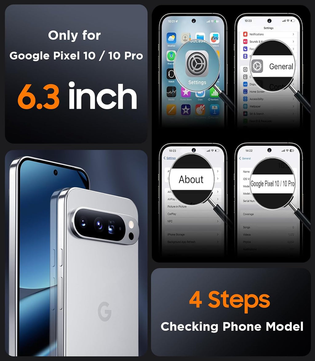 Entronix Case Compatible with Pixel 10/10 Pro - Triple-Layer Heavy Duty Protection