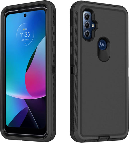 Entronix Heavy Duty Case for Motorola G Pure, Triple-Layer & Full Protection, - Entro Retail