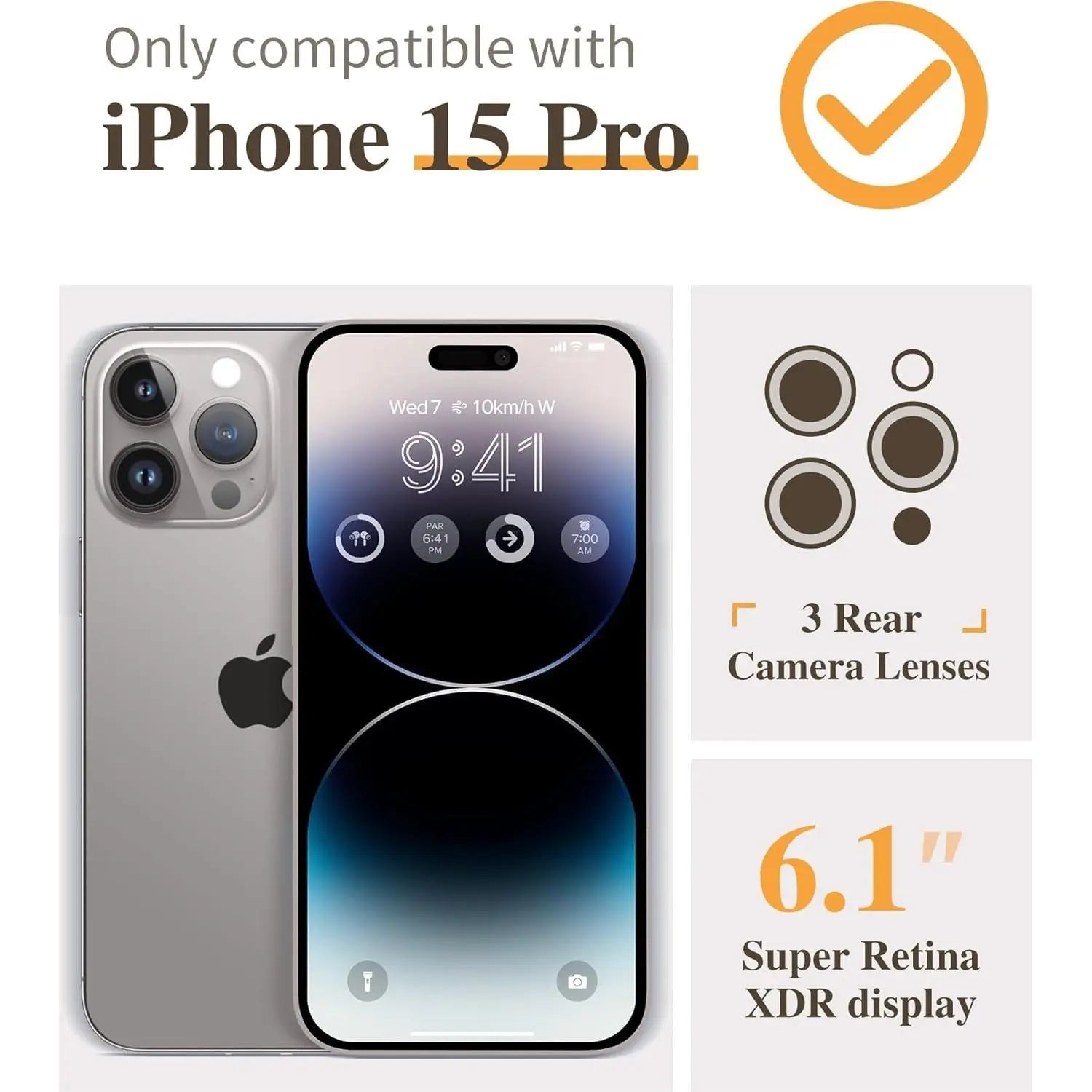 Entronix Slim Wallet Case for Apple iPhone 15 Pro, Leather Wallet & Card Holder Bumper Cover, - Entro Retail