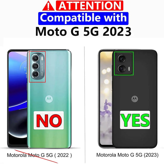 Entronix 2-Pack for Motorola G 2023, Clear Tempered Glass Screen Protector - Entro Retail