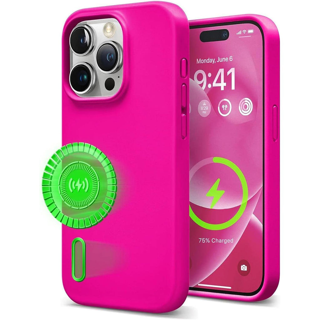 i15 Pro Max MS Silicone - Hot Pink