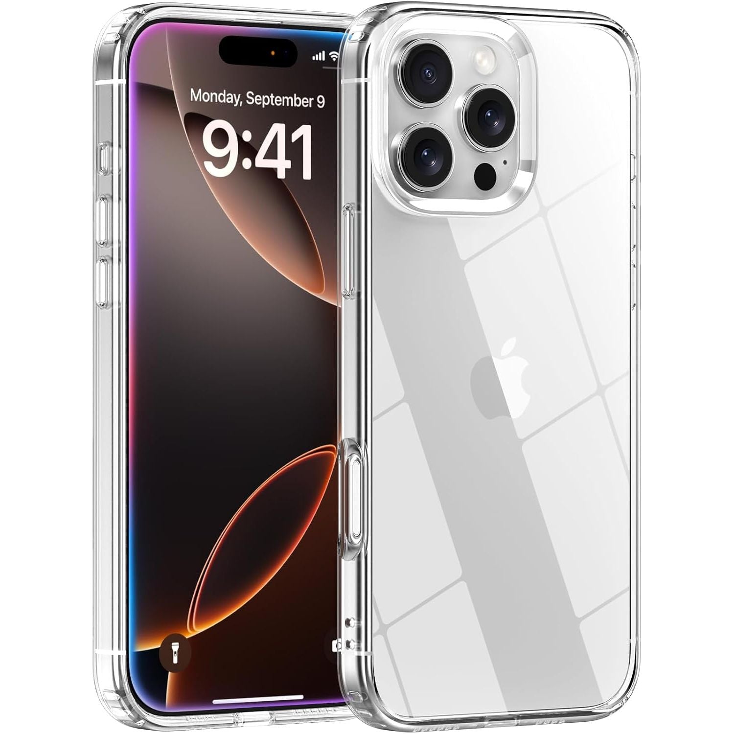 Entronix Case Compatible with iPhone 16 Pro - [Hard Back] Slim Clear