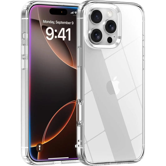 Entronix Case Compatible with iPhone 16 Pro - [Hard Back] Slim Clear - Entronix