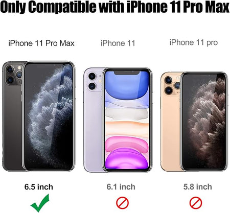 Entronix Heavy Duty Clear Case for Apple iPhone 11 Pro Max, Crystal Clear Transparent Bumper Cover - Entro Retail