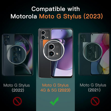 Entronix 2-Pack for Motorola G Stylus 2023, Clear Tempered Glass Screen Protector - Entro Retail