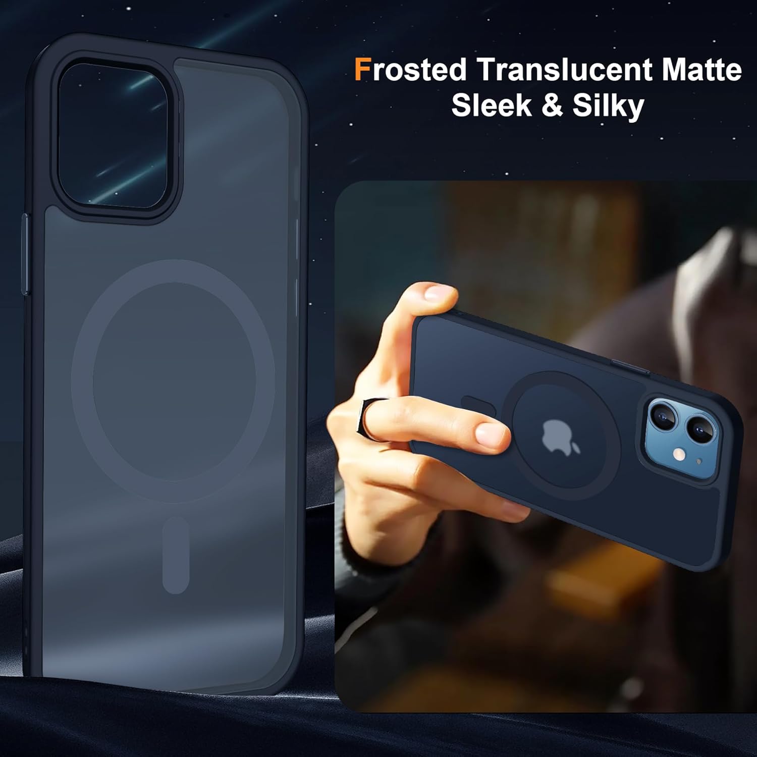 Entronix Apple iPhone 11 [Magnetic-Compatible] Clear Case & 2 Tempered Glass Screen Protectors - Entronix