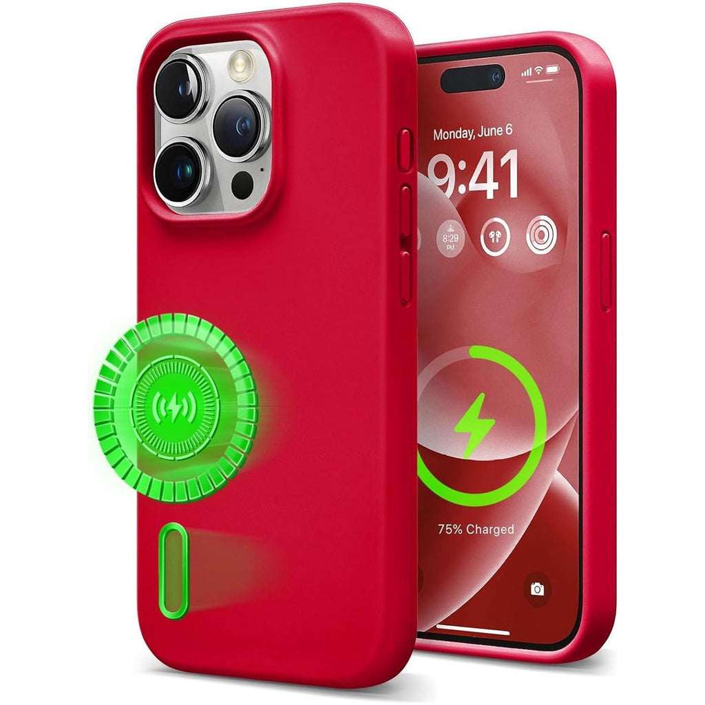 i15 Pro Max MS Silicone - Red