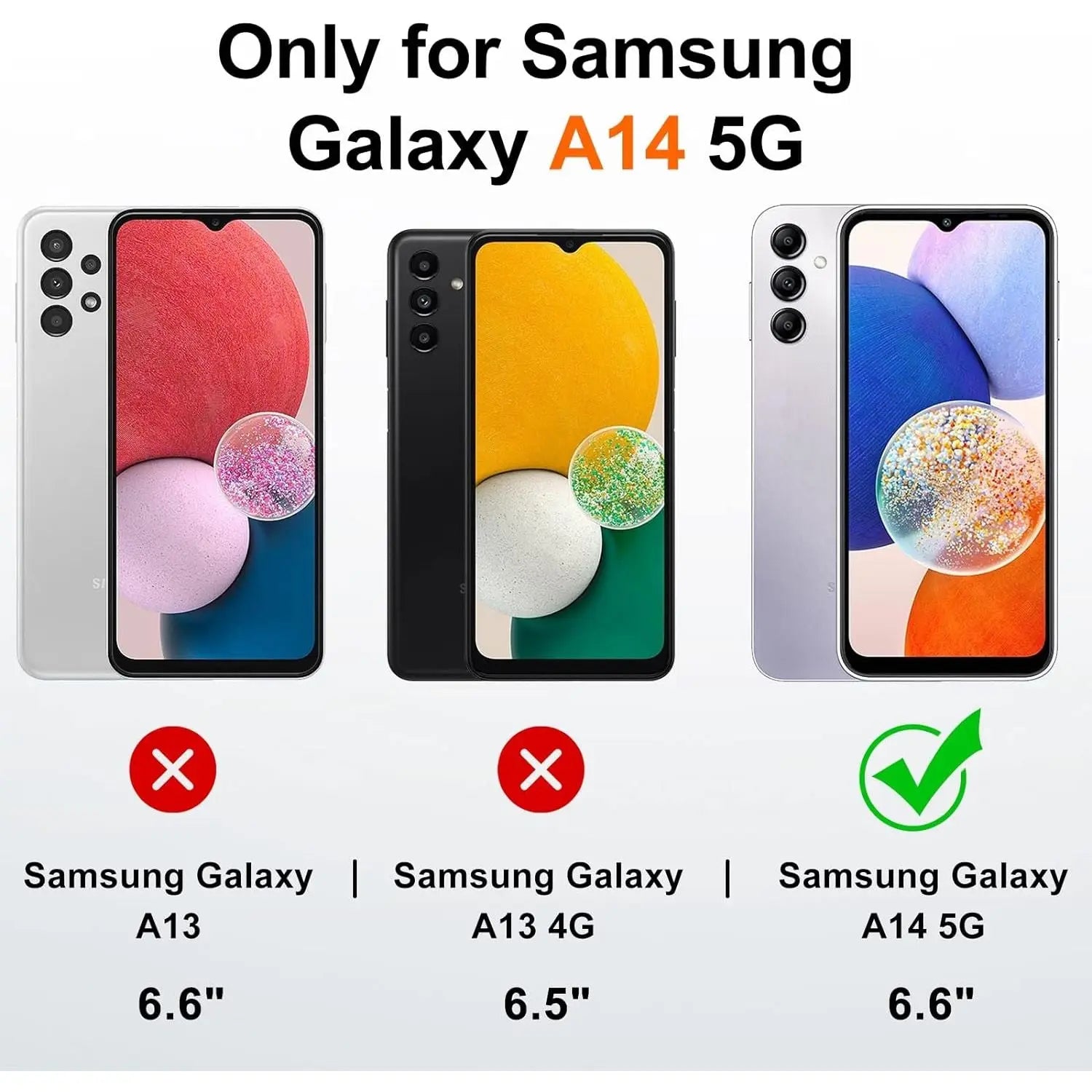 Entronix 2-in-1 Bundle for Samsung Galaxy A14, Heavy Duty Case & Clear Tempered Glass Screen Protector, Full Protection & Easy Installation - Entro Retail