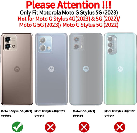 Entronix 3-in-1 Bundle for Motorola G Stylus 2023, Heavy Duty Case & 2 Clear Tempered Glass Screen Protectors - Entro Retail