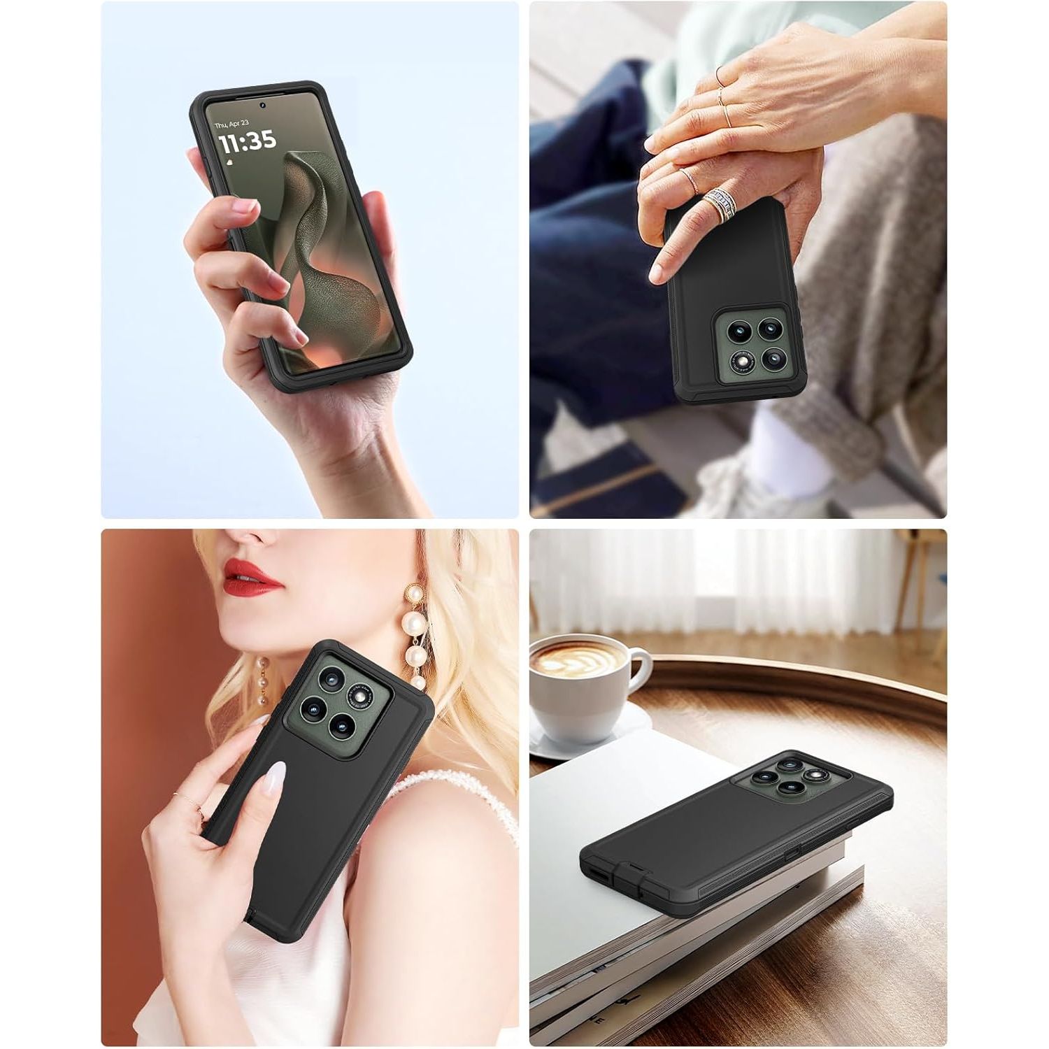 Entronix Case Compatible with Moto G Stylus 2025 - Triple-Layer Heavy Duty Protection