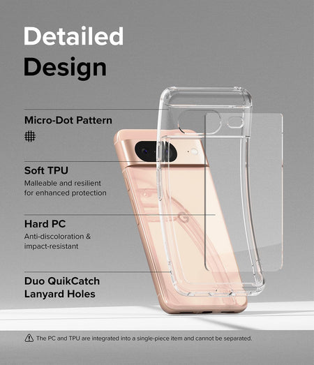 Entronix Clear Case for Google Pixel 8 Pro, Crystal Clear Transparent Bumper Cover - Entro Retail