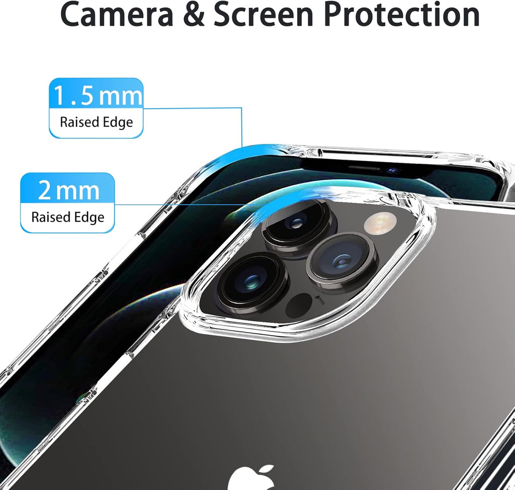 Entronix Heavy Duty Clear Case for Apple iPhone 11 Pro, Crystal Clear Transparent Bumper Cover - Entro Retail