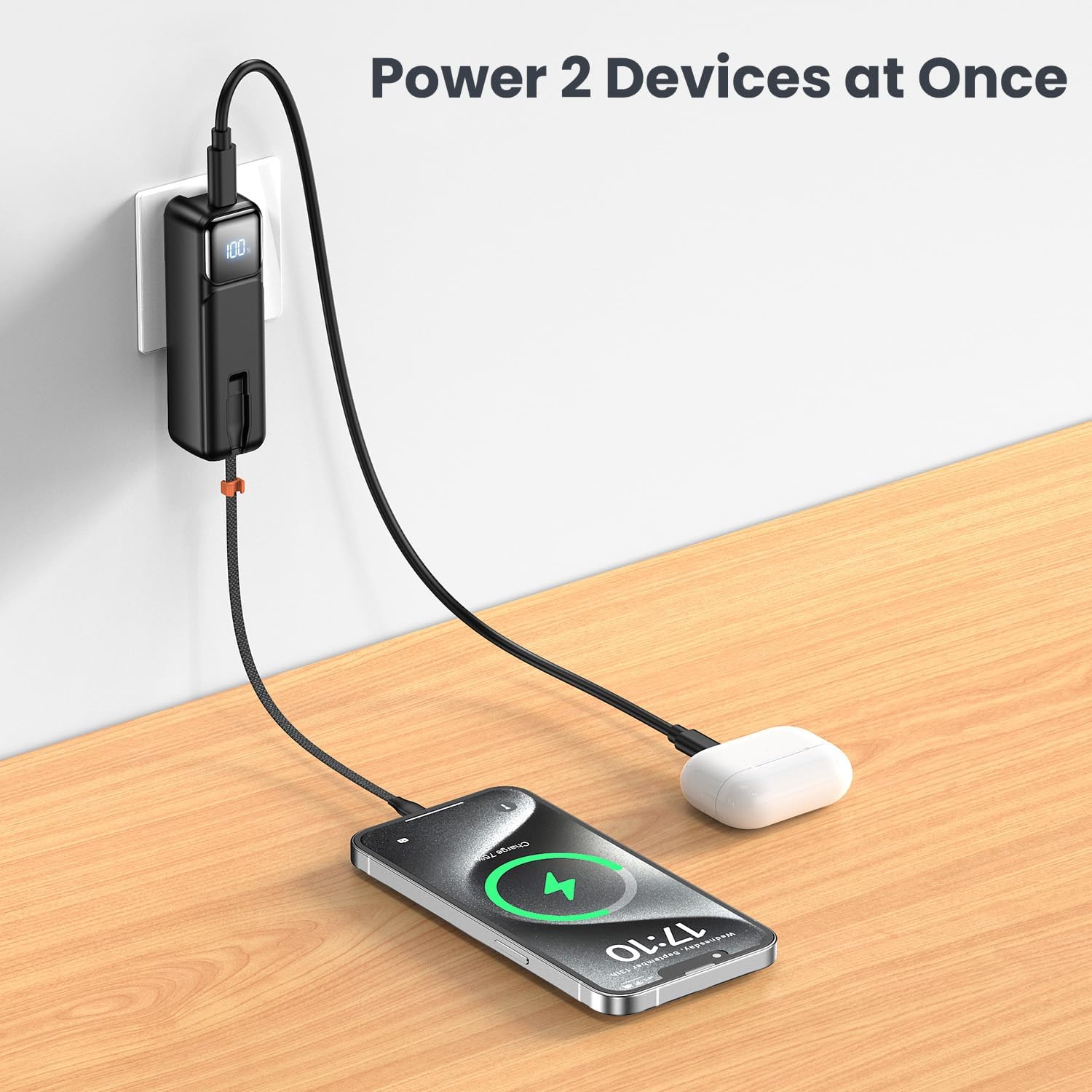 Entronix Mini Power Bank - 5000 mAh USB-C/iPhone/Android