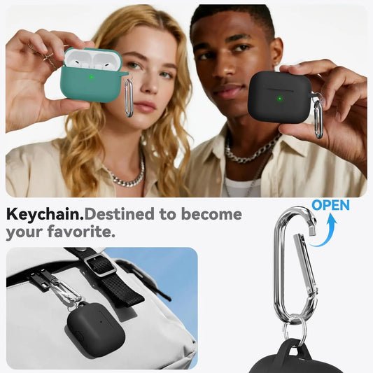 Entronix Case Compatible with AirPods Pro 3rd Gen - Soft-Touch Liquid Silicone - Entronix