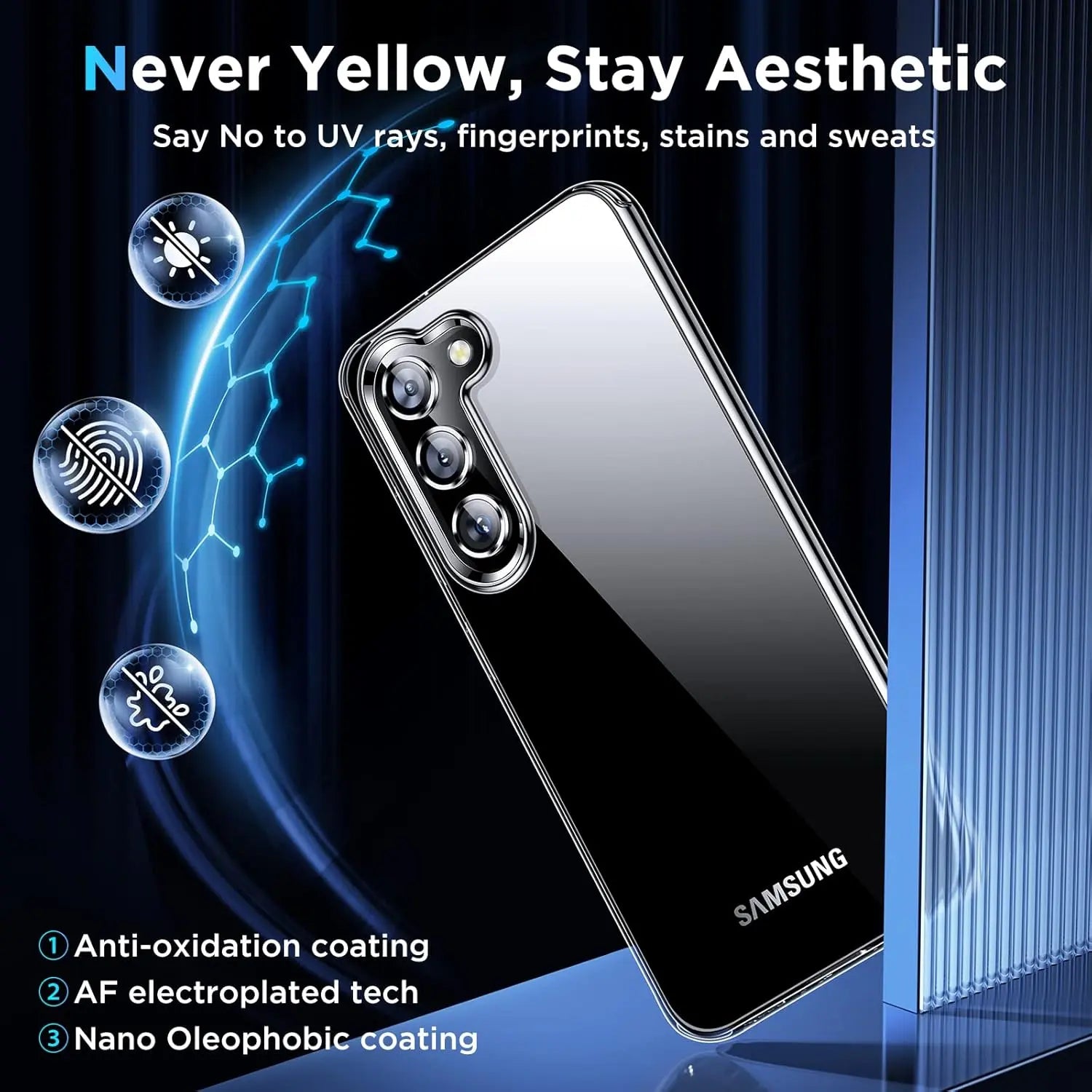 Entronix Clear Case for Samsung Galaxy S21 Plus, Crystal Clear Transparent Bumper Cover - Entro Retail