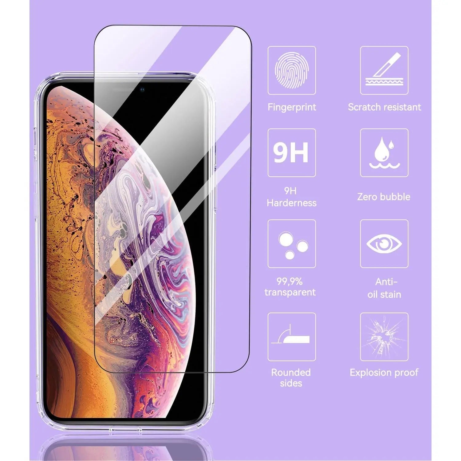 Entronix Bundle Compatible with iPhone XS Max - [Magnetic] Clear Case & 2 Clear Screen Protectors - Entronix